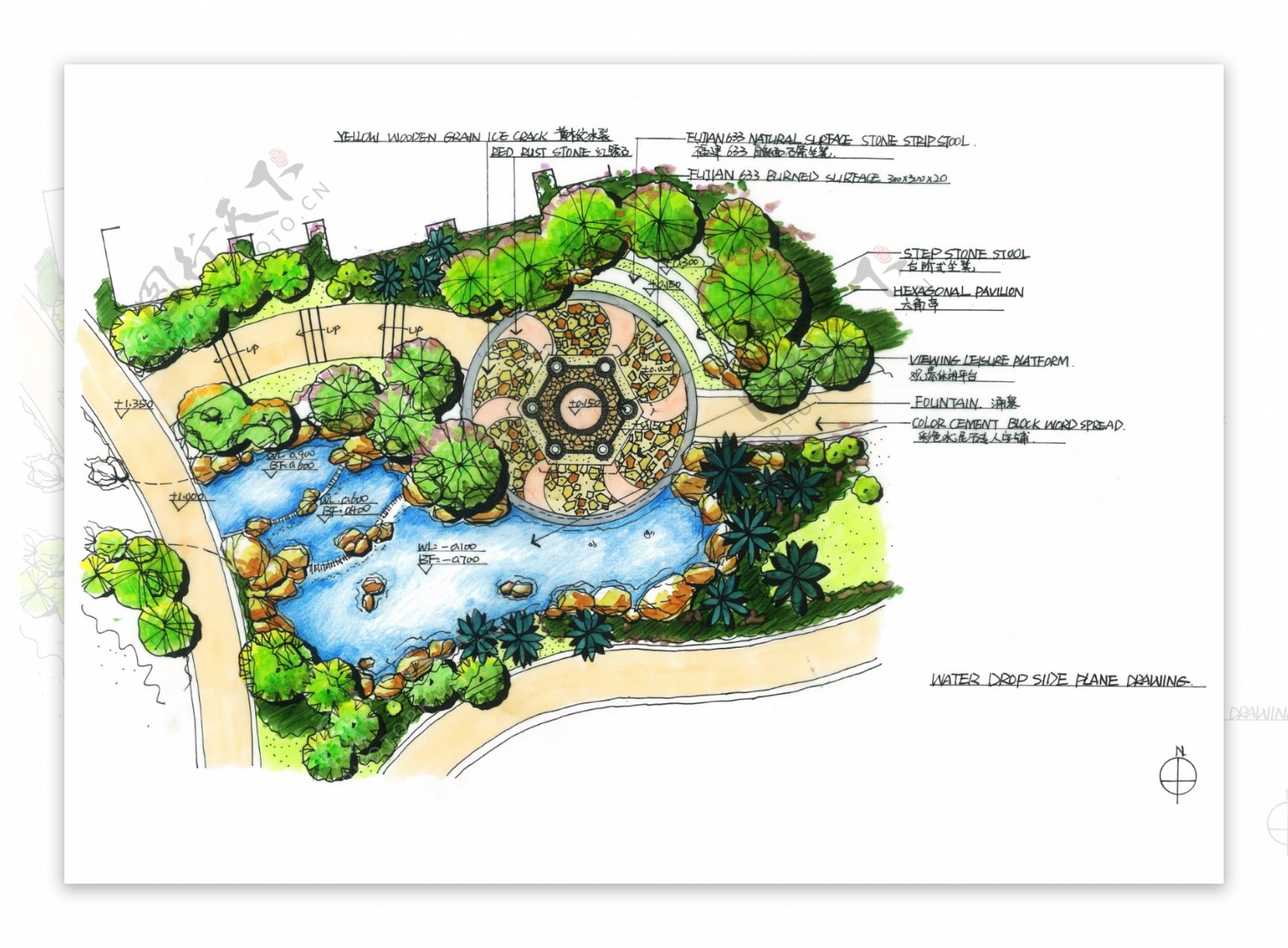 园林景观手绘设计 从线条到自然的创意表达